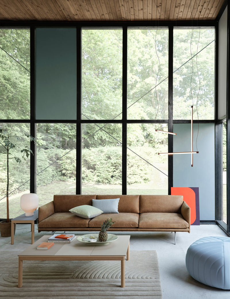 Mingle Cushion - Muuto Blankets + Throws + Pillows - Copper Brown / Light Blue - Square - HORNE