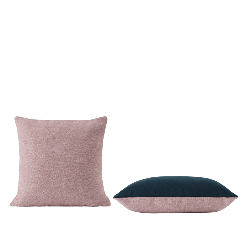 Mingle Cushion - Muuto Blankets + Throws + Pillows - Copper Brown / Light Blue - Square - HORNE