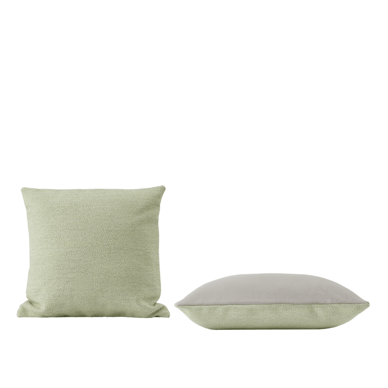 Mingle Cushion - Muuto Blankets + Throws + Pillows - Copper Brown / Light Blue - Square - HORNE