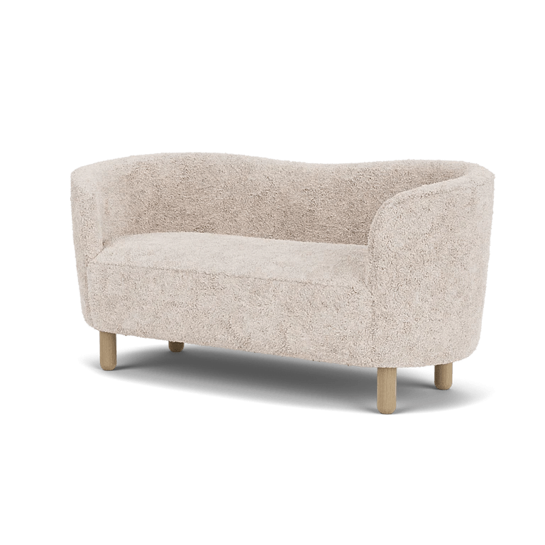 Mingle Sofa - Sheepskin - Audo Copenhagen Sofas - Smoked Oak - Honey - HORNE