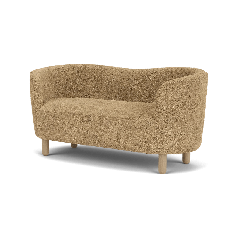 Mingle Sofa - Sheepskin - Audo Copenhagen Sofas - Smoked Oak - Honey - HORNE