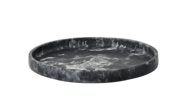 Mist Round Tray - Ferm Living Storage + Organization - Charcoal - Ø30 - HORNE
