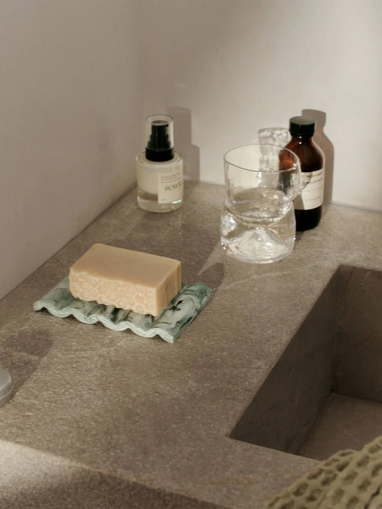 Mist Soap Dish - Ferm Living Storage + Organization - Charcoal - HORNE