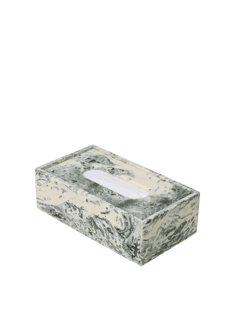 Mist Tissue Box - Ferm Living Storage + Organization - Charcoal - HORNE