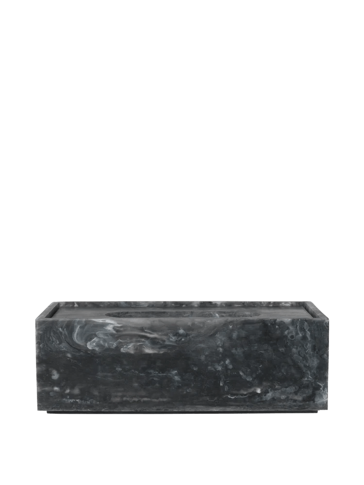 Mist Tissue Box - Ferm Living Storage + Organization - Charcoal - HORNE