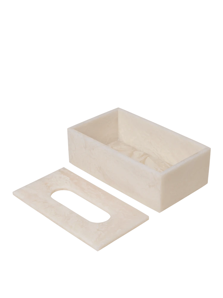 Mist Tissue Box - Ferm Living Storage + Organization - Charcoal - HORNE