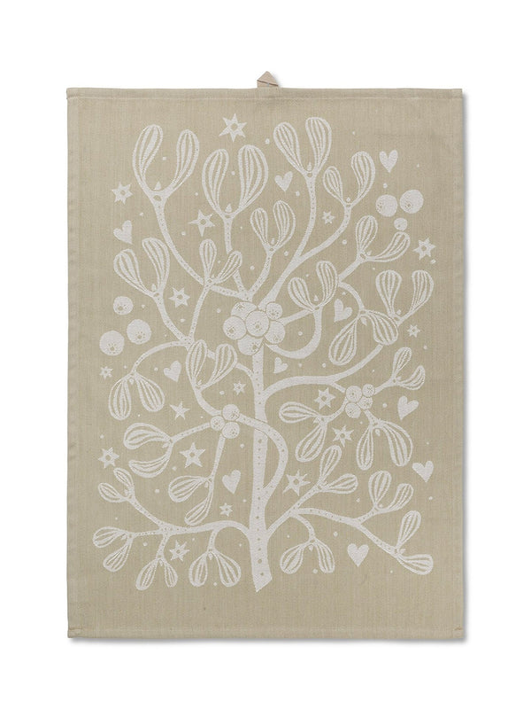 Ferm Living Mistletoe Tea Towel