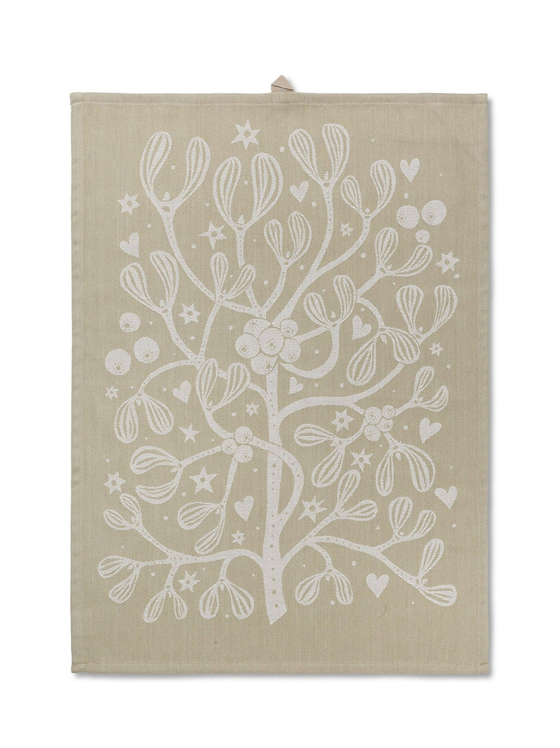 Ferm Living Mistletoe Tea Towel