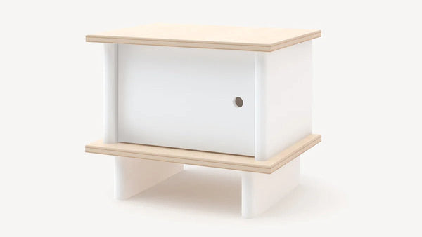 ML Nightstand - Oeuf Kids + Baby - White/Birch - HORNE