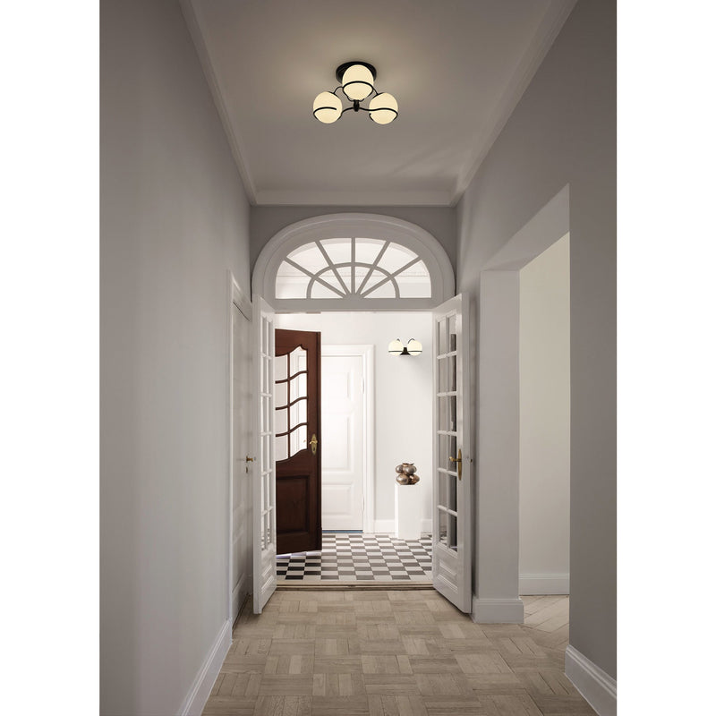 Model 2042 - 3 Opaline Spheres - Astep Floor Lamps - HORNE