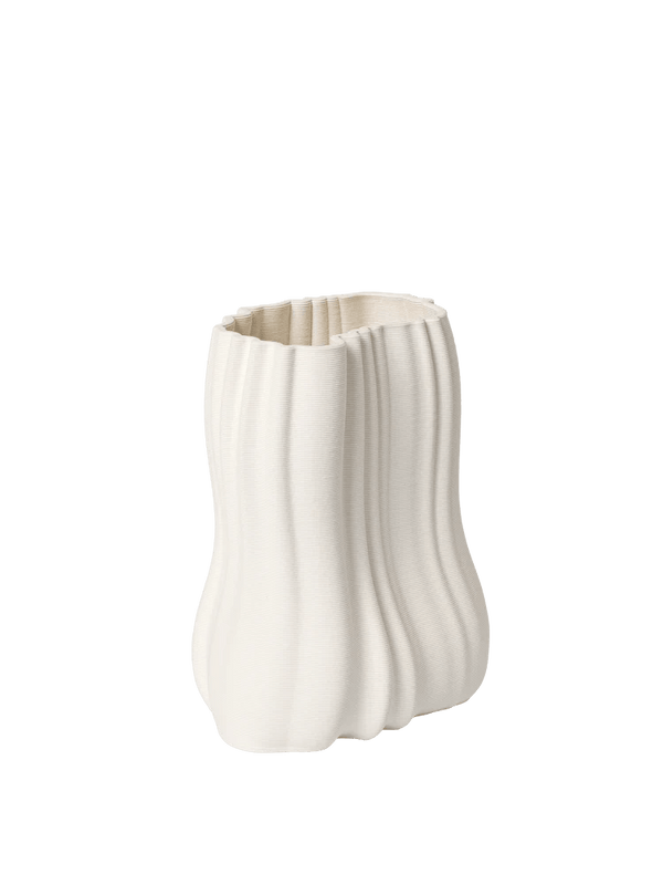 Moire Vase - Small - Ferm Living Vases - Off - White - HORNE