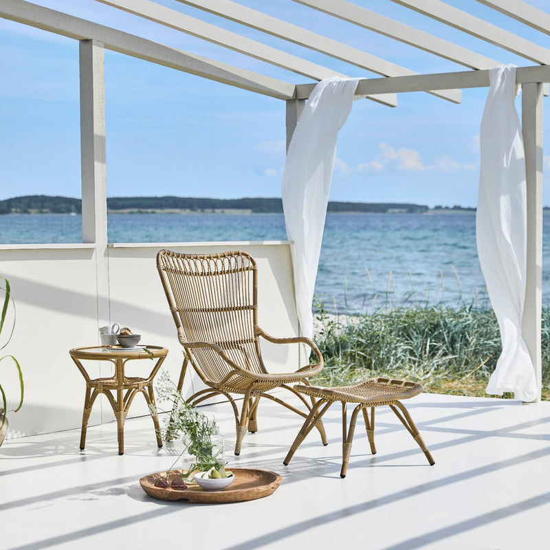 Monet Chair + Foot Stool - Exterior - Sika Design - Outdoor Furniture - Natural - HORNE