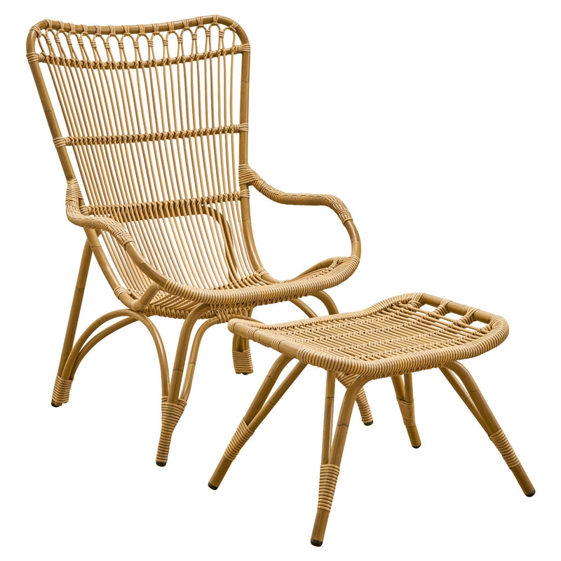 Monet Chair + Foot Stool - Exterior - Sika Design - Outdoor Furniture - Natural - HORNE