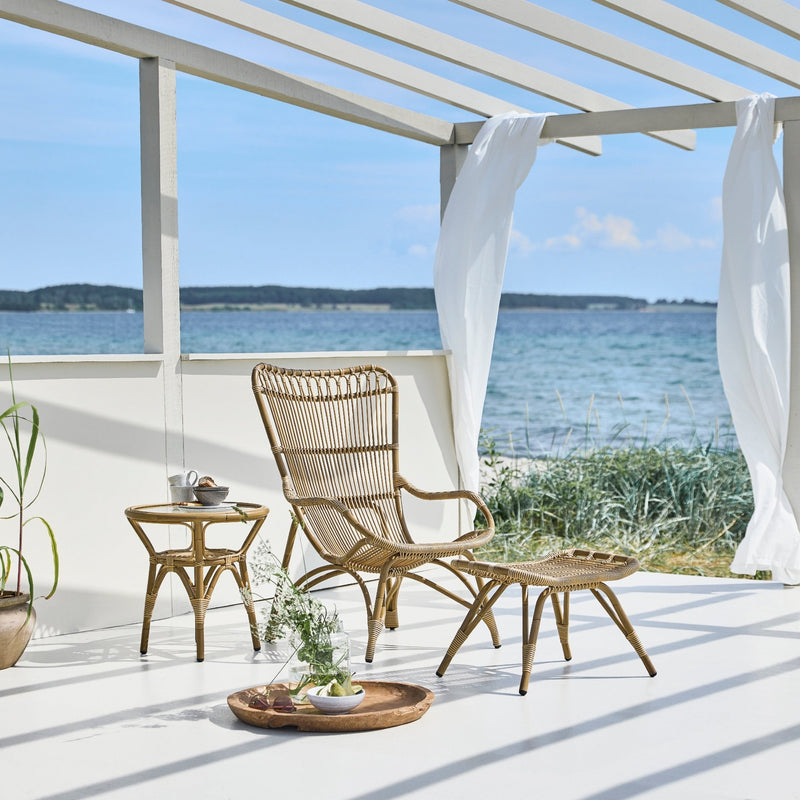 Monet Foot Stool - Exterior - Sika Design - Outdoor Furniture - Dove White - HORNE
