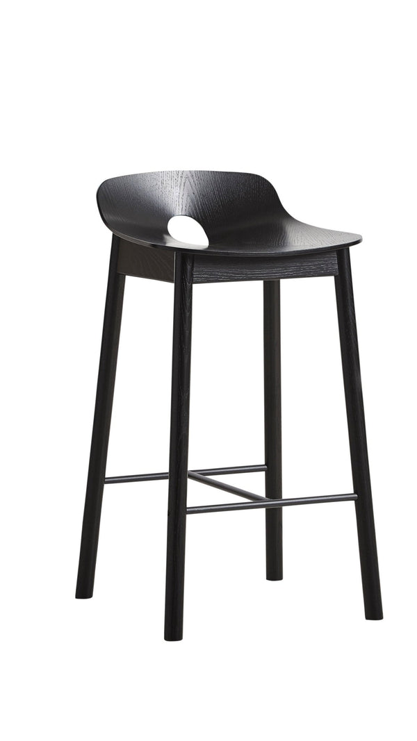 Mono Counter Chair - Woud Chairs - RAL 9005 - HORNE