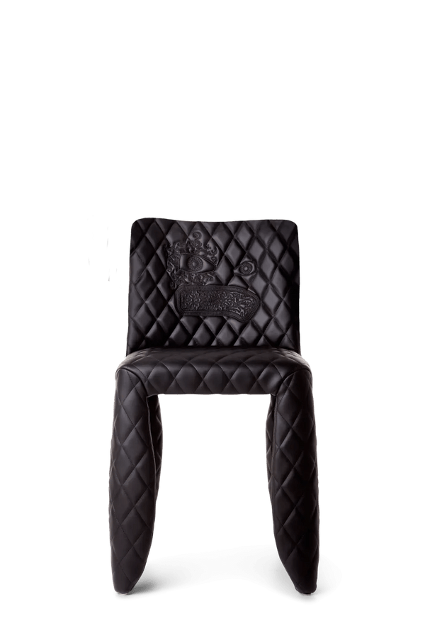 Monster Chair - Moooi Stools + Benches + Ottomans - Monster Chair original black with embroidery - Diamond - No Arms - HORNE