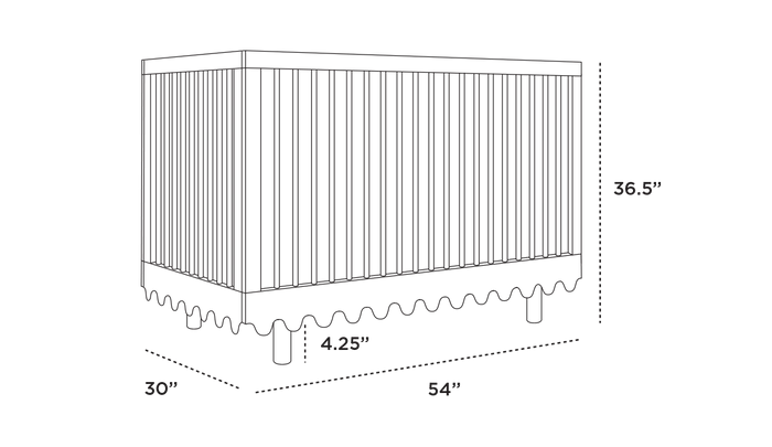 Moss Crib - Oeuf Kids + Baby - Birch - HORNE