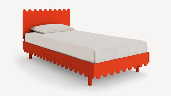 Moss Twin Bed - Oeuf Kids + Baby - Tomato - HORNE