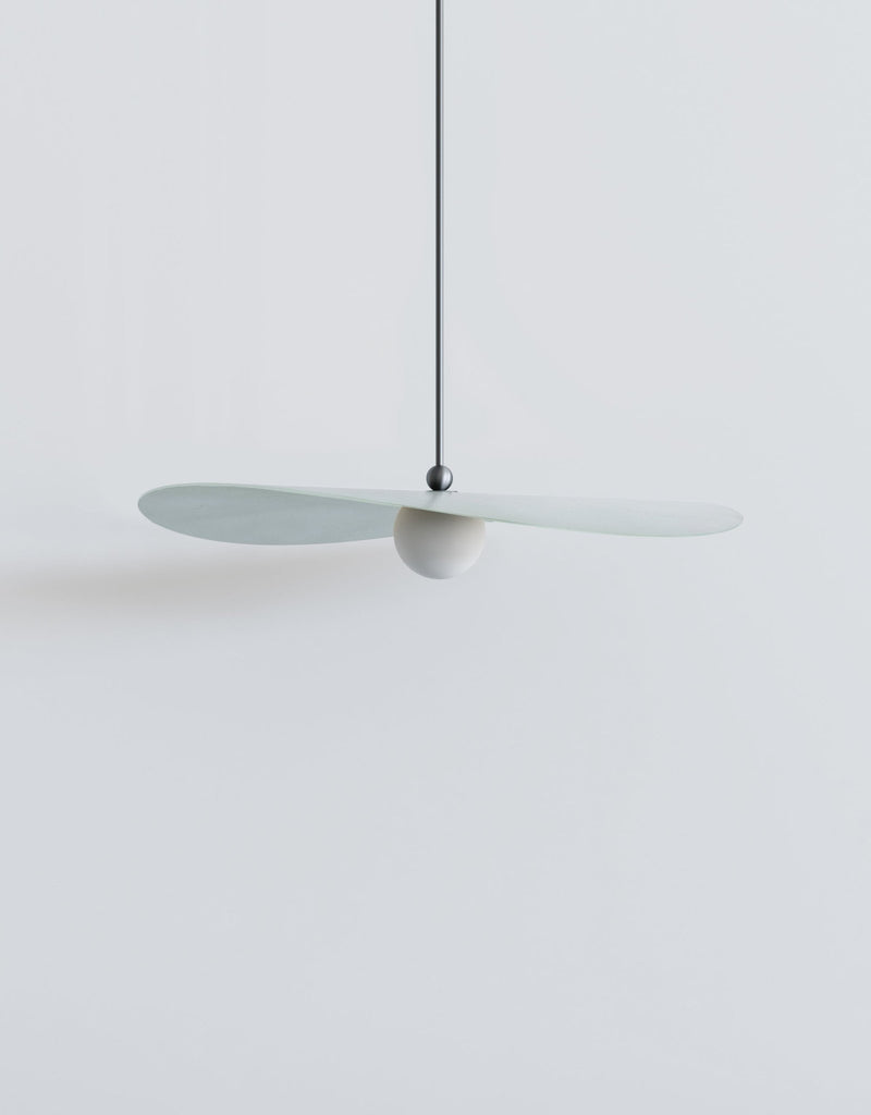 Myrna Pendant - Medium - Ladies & Gentlemen Lighting - Blackened Brass - White (opaque) - Perforated Smoke - HORNE