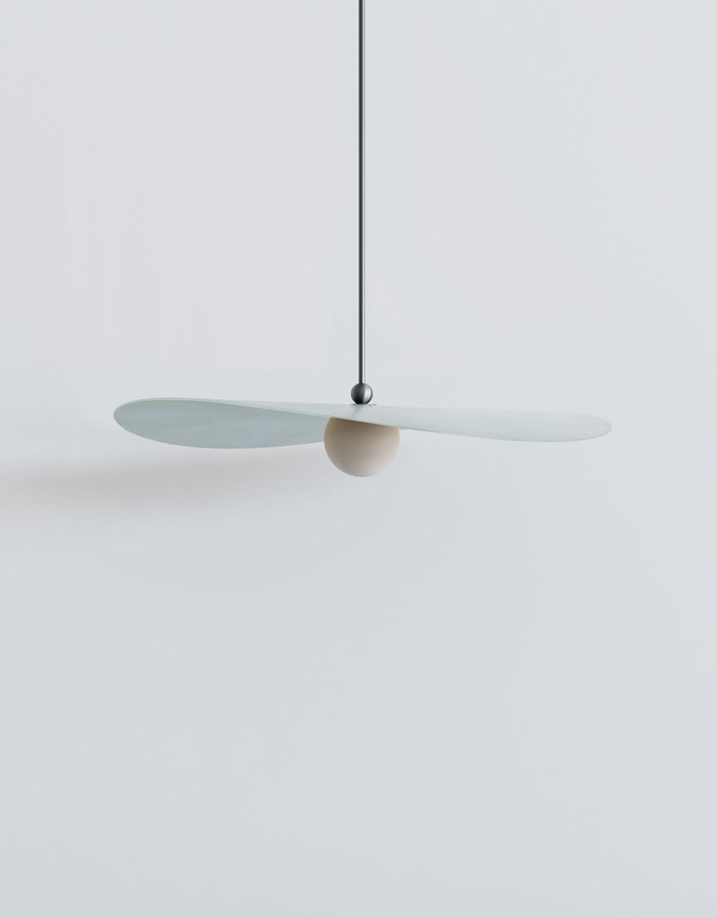 Myrna Pendant - Medium - Ladies & Gentlemen Lighting - Blackened Brass - White (opaque) - Perforated Smoke - HORNE