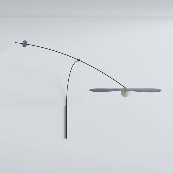 Myrna Wall Mobile - Ladies & Gentlemen Lighting - Large - Hardware: Blackened Brass - White (opaque) - HORNE