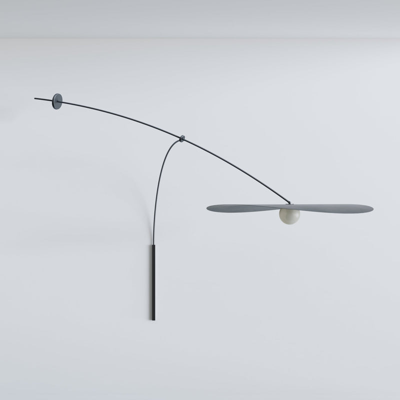 Myrna Wall Mobile - Ladies & Gentlemen Lighting - Large - Hardware: Blackened Brass - White (opaque) - HORNE