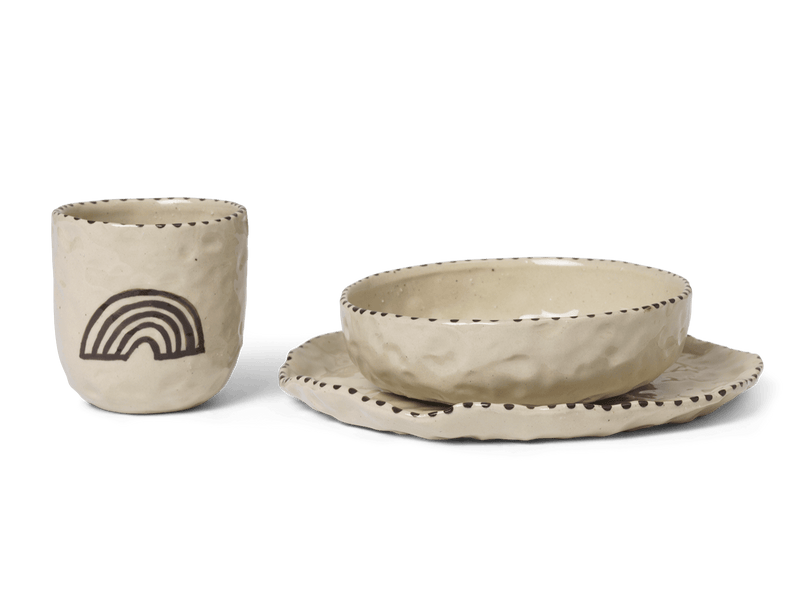 Naive Ceramic Set - Ferm Living - Coffee + Tea - Deep Blue - HORNE