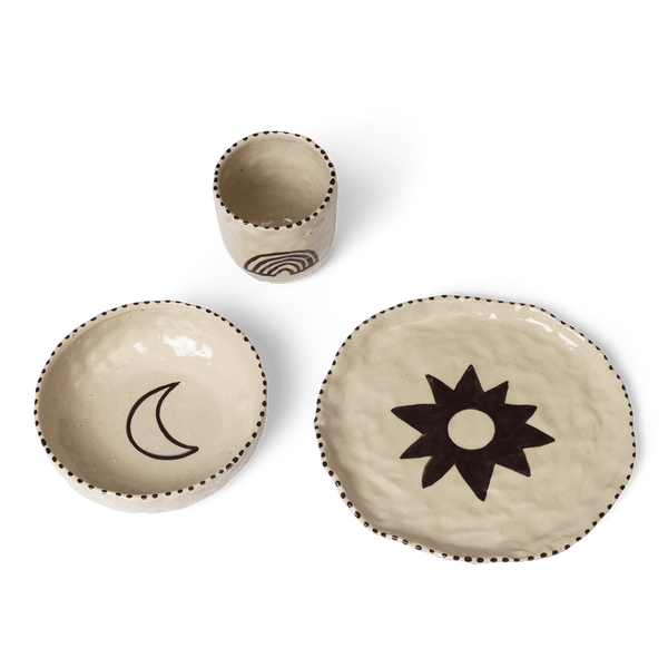 Naive Ceramic Set - Ferm Living - Coffee + Tea - Red Brown - HORNE