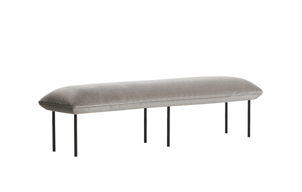 Nakki Long Bench - Woud Stools + Benches + Ottomans - Textaafoam Alpine - Ivory 101 - HORNE