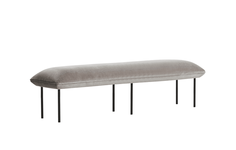 Nakki Long Bench - Woud Stools + Benches + Ottomans - Textaafoam Alpine - Ivory 101 - HORNE