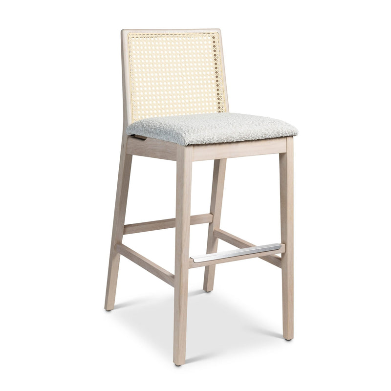 Nardia Cane Bar Stool - Urbia Chairs - Crafted Glaze Ebano - HORNE