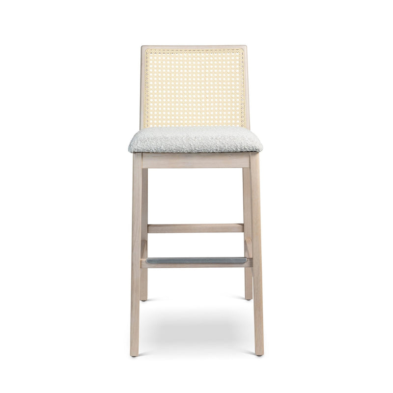 Nardia Cane Bar Stool - Urbia Chairs - Crafted Glaze Ebano - HORNE