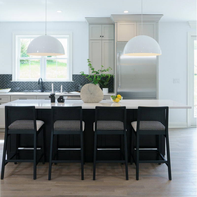 Nardia Cane Counter Stool - Urbia Chairs - Crafted Glaze Ebano - HORNE