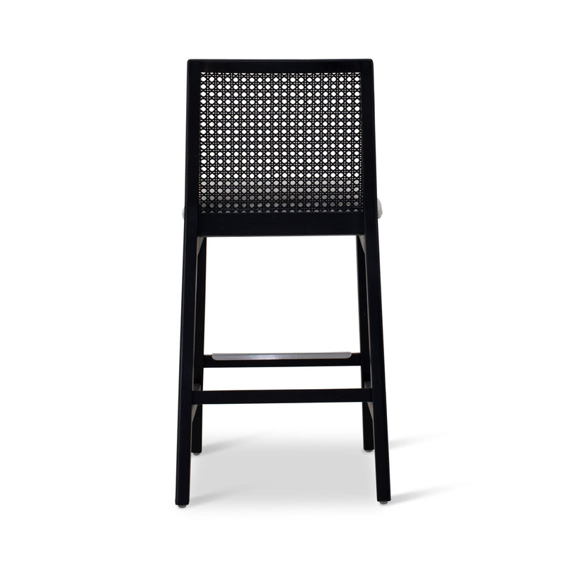 Nardia Cane Counter Stool - Urbia Chairs - Crafted Glaze Ebano - HORNE