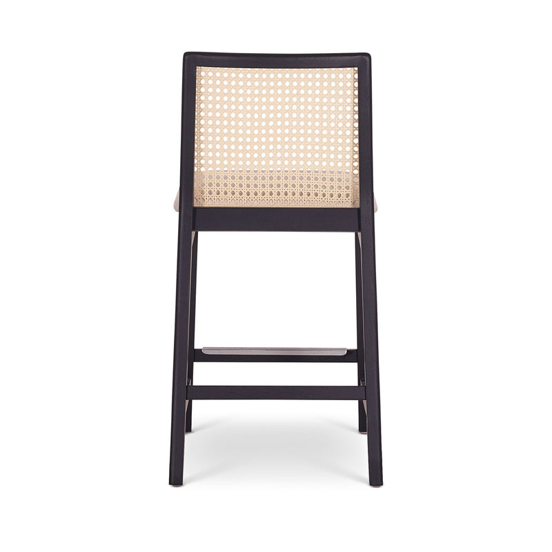 Nardia Cane Counter Stool - Urbia Chairs - Crafted Glaze Ebano - HORNE