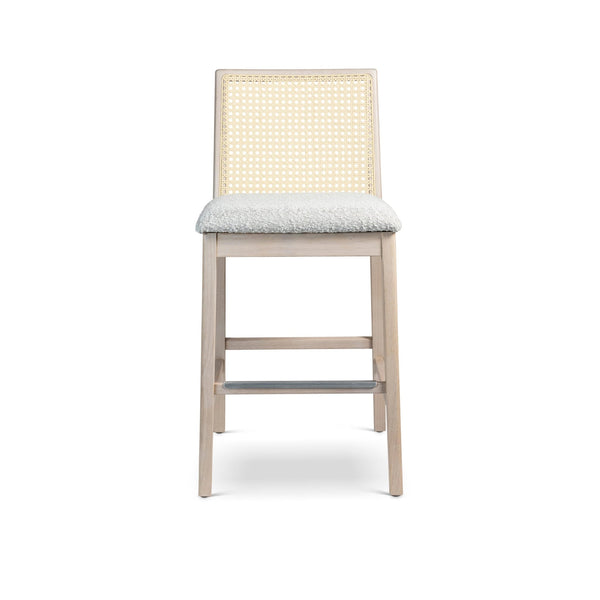 Nardia Cane Counter Stool - Urbia Chairs - Crafted Glaze Nevoa Natural - HORNE