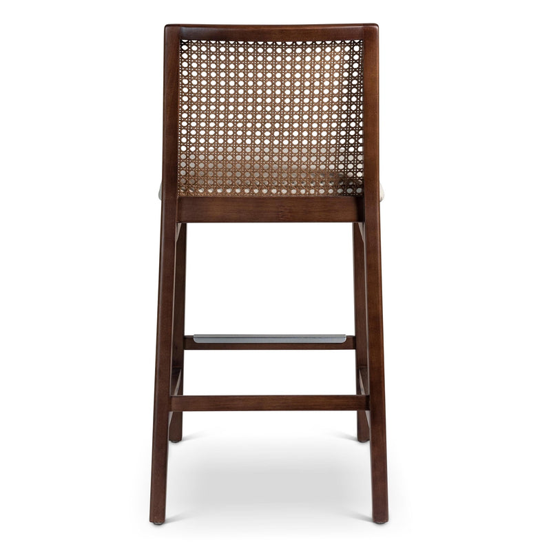Nardia Cane Counter Stool - Urbia Chairs - Crafted Glaze Ebano - HORNE