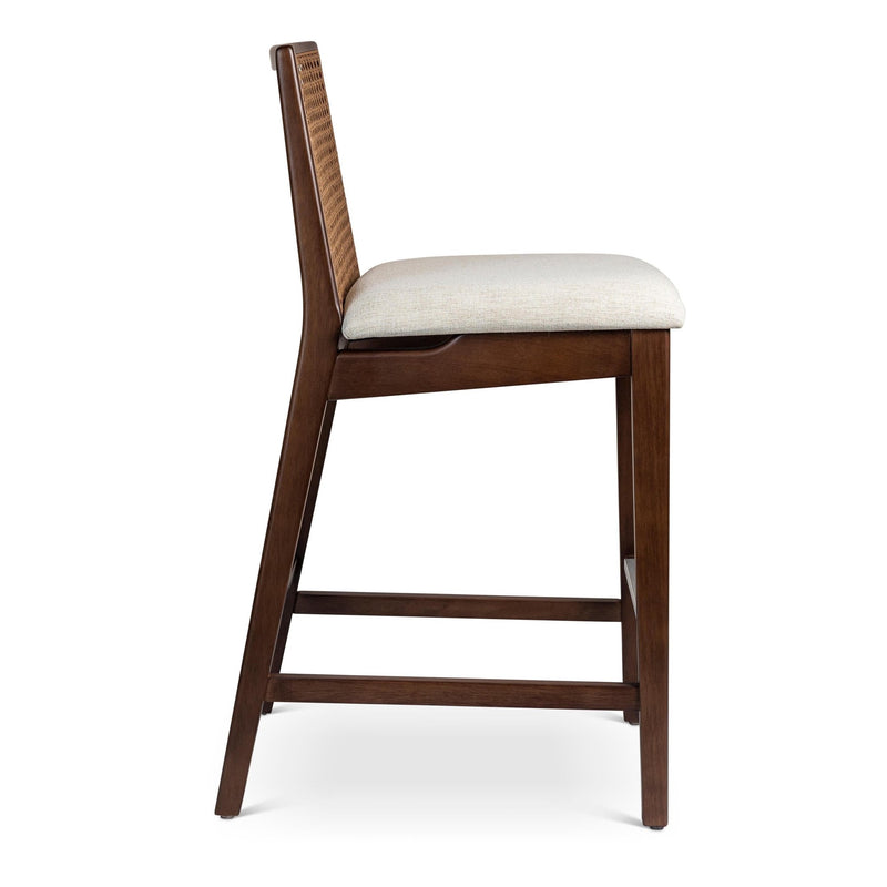 Nardia Cane Counter Stool - Urbia Chairs - Crafted Glaze Ebano - HORNE