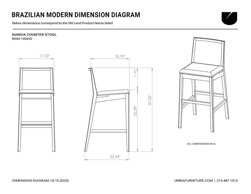 Nardia Cane Counter Stool - Urbia Chairs - Crafted Glaze Ebano - HORNE