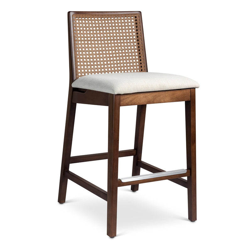Nardia Cane Counter Stool - Urbia Chairs - Crafted Glaze Ebano - HORNE