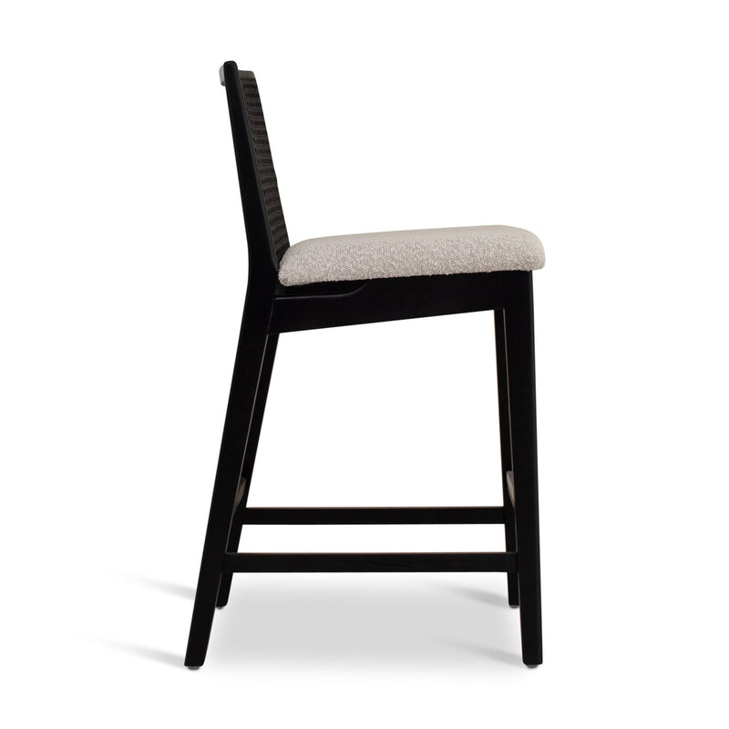 Nardia Cane Counter Stool - Urbia Chairs - Crafted Glaze Ebano - HORNE
