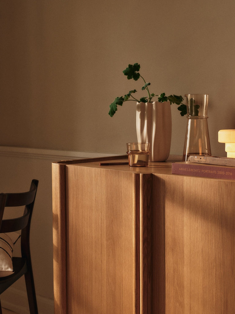 Nium Vase - H23 - Ferm Living Vases - Dark Sage - HORNE