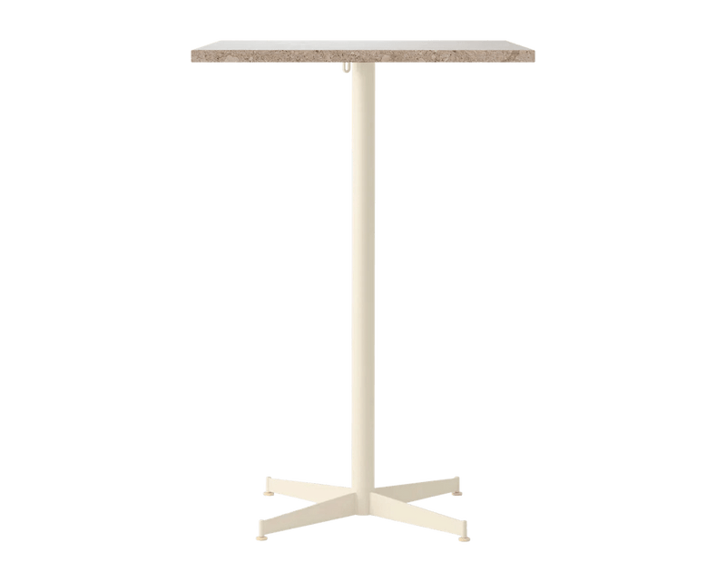 Nook Bar Table - Audo Copenhagen Tables + Desks - Ø24 in - Olive - Estremoz Marble - HORNE