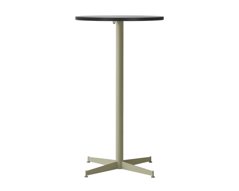 Nook Bar Table - Audo Copenhagen Tables + Desks - Ø24 in - Olive - Estremoz Marble - HORNE