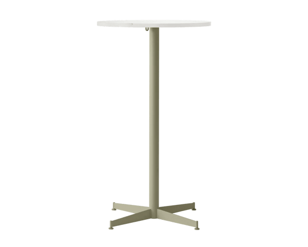Nook Bar Table - Audo Copenhagen Tables + Desks - Ø24 in - Olive - Estremoz Marble - HORNE