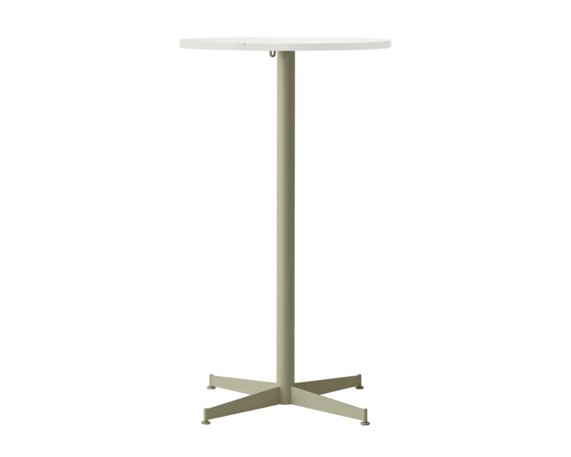 Nook Bar Table - Audo Copenhagen Tables + Desks - Ø24 in - Olive - Estremoz Marble - HORNE