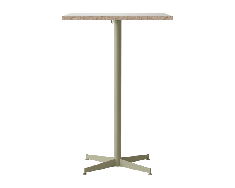 Nook Bar Table - Audo Copenhagen Tables + Desks - Ø24 in - Olive - Estremoz Marble - HORNE
