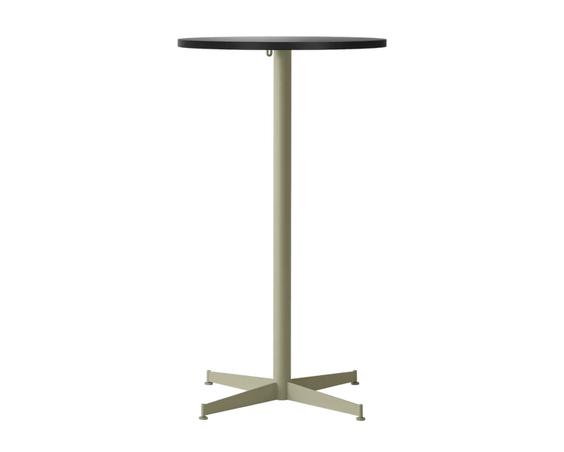 Nook Bar Table - Audo Copenhagen Tables + Desks - Ø24 in - Olive - Estremoz Marble - HORNE