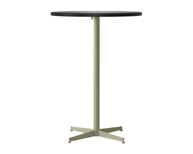 Nook Bar Table - Audo Copenhagen Tables + Desks - Ø24 in - Olive - Estremoz Marble - HORNE