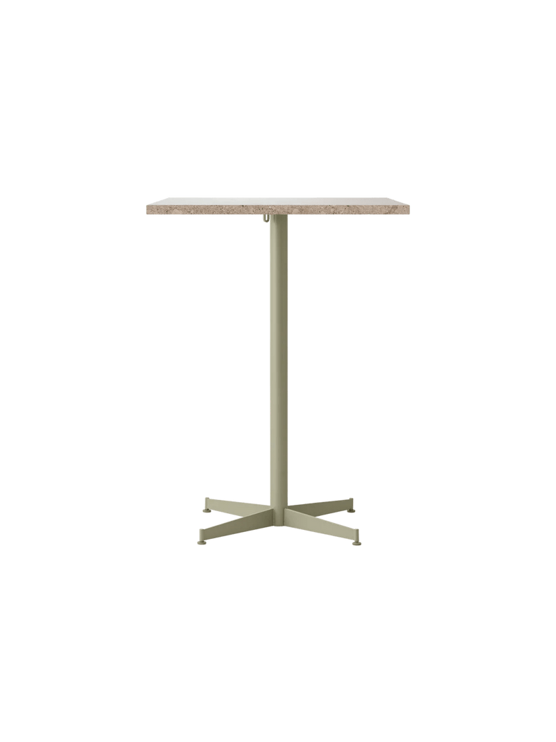 Nook Counter Table - Audo Copenhagen Tables + Desks - Ø24 in - Olive - Estremoz Marble - HORNE